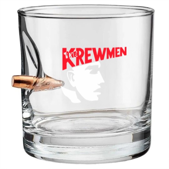 Discover Vintage The Krewmen Pure Rockabilly Psychobilly Music Big Printed Bullet Whiskey Glasses