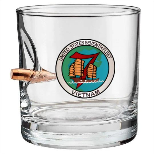 Discover Navy United States Seventh Fleet Vietnam Bullet Whiskey Glasses