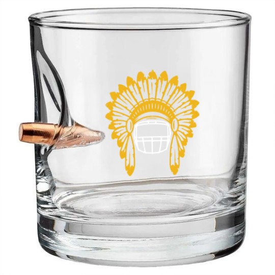 Discover Chiefs Headdress - Bullet Whiskey Glasses