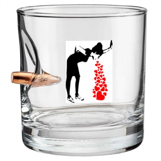 Discover Lovesick Street Art By Banksy - Street Art Work Graffiti - Artwork Design For Women Men Kids Poste Bullet Whiskey Glasses