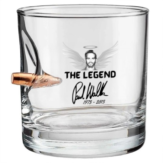 Discover The Legend Paul Walker Bullet Whiskey Glasses