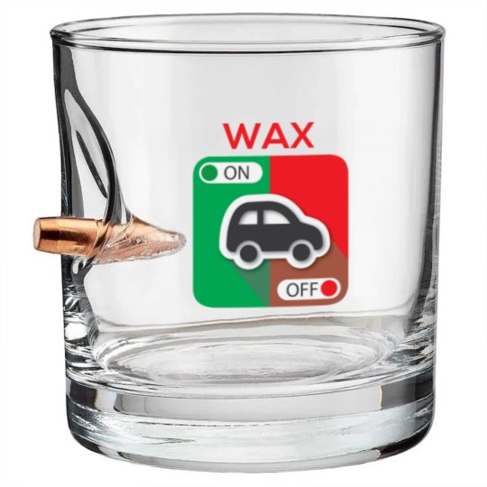 Discover Wax On Wax Off Bullet Whiskey Glasses