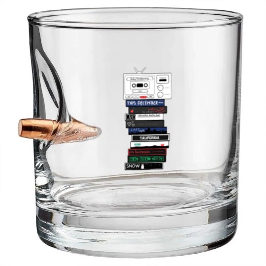 Discover Ricky Montgomery Album Mix Tape Photographic Print Bullet Whiskey Glasses