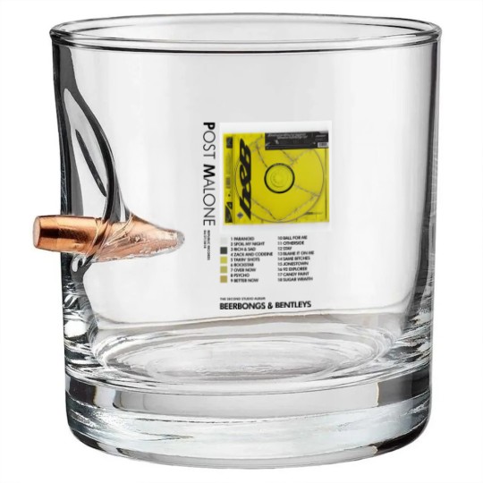 Discover Post MaloneBeerbongs Bentleys Bullet Whiskey Glasses
