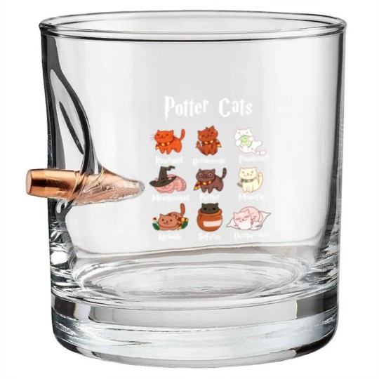 Discover Potter Cats Harry Pawter Classic Bullet Whiskey Glasses