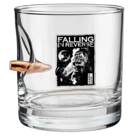 Discover Falling In Reverse Bullet Whiskey Glasses, Falling In Reverse The Popular Mons Tour 2023 Bullet Whiskey Glasses