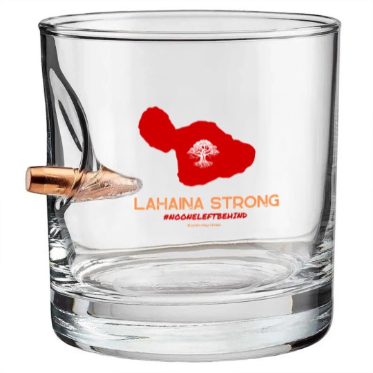 Discover Lahaina Strong Logo  Lahaina Strong Logo Bullet Whiskey Glasses