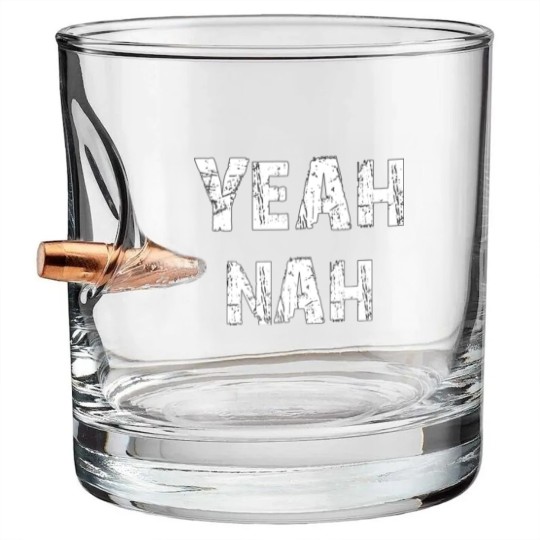 Discover Yeah nah - Yeahnah - ozzy saying - Yeah nah Yeah Bullet Whiskey Glasses