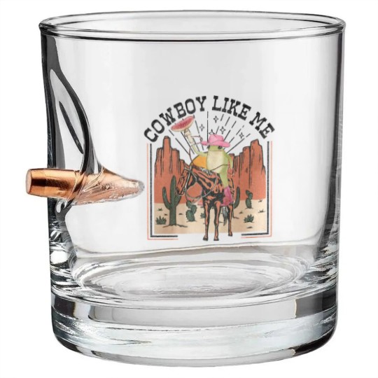Discover You're a cowboy like me Bullet Whiskey Glasses, Cowboy Frog Bullet Whiskey Glasses