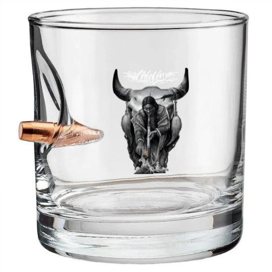 Discover david gonzales art chiefin Bullet Whiskey Glasses