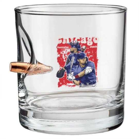 Discover Willson Contreras Men's Cotton Bullet Whiskey Glasses  Chicago Baseball Willson Contreras