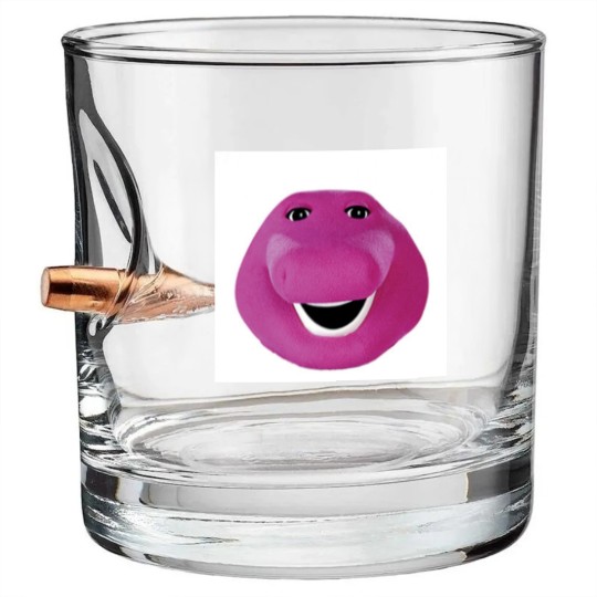 Discover Barney Face Bullet Whiskey Glasses
