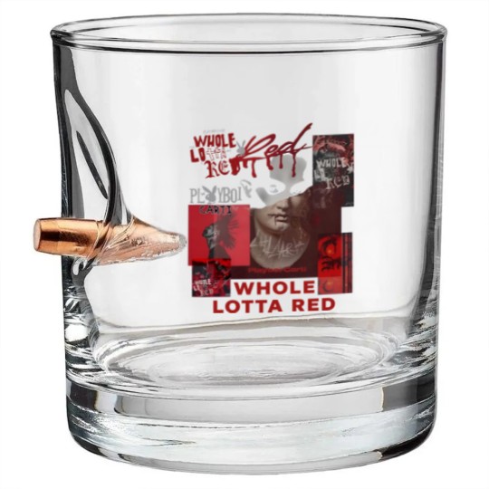 Discover Playboi Carti Whole Lotta Red Album 90s Rap Music Bullet Whiskey Glasses