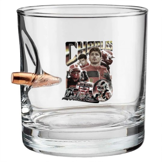 Discover Charles Leclerc 90s Vintage, Charles Leclerc Bootleg Bullet Whiskey Glasses, Charles Leclerc Bullet Whiskey Glasses