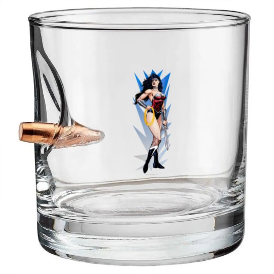 Discover Wonder Woman & Sword Bullet Whiskey Glasses
