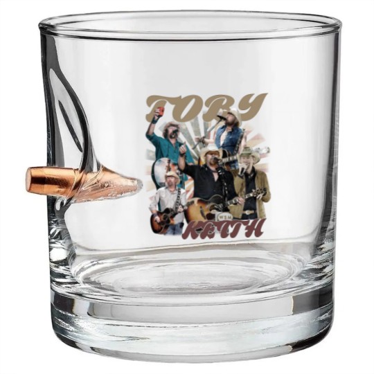 Discover Toby Keith Vintage Bullet Whiskey Glasses, Toby Keith Country Music Bullet Whiskey Glasses, Memorial Toby Retro