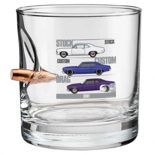 Discover 3in1 68-72 Novas Bullet Whiskey Glasses