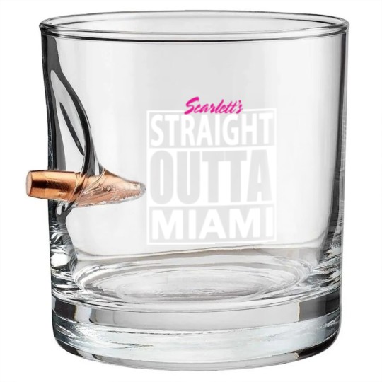 Discover Straight Outta Miami Bullet Whiskey Glasses