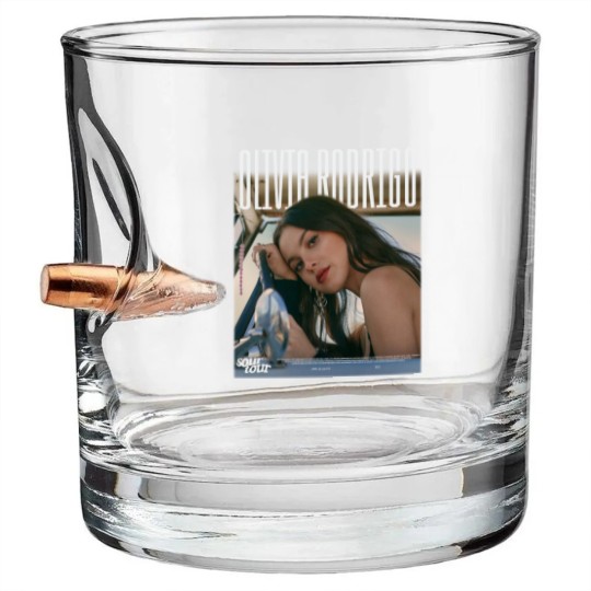 Discover Meet Olivia Rodrigo Sour Tour Bullet Whiskey Glasses, Olivia Rodrigo Bullet Whiskey Glasses