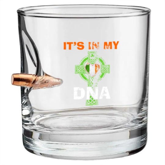 Discover IRISH - IT'S IN MY DNA Bullet Whiskey Glasses