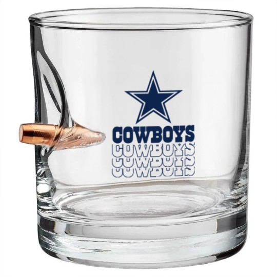 Discover Cowboys Bullet Whiskey Glasses
