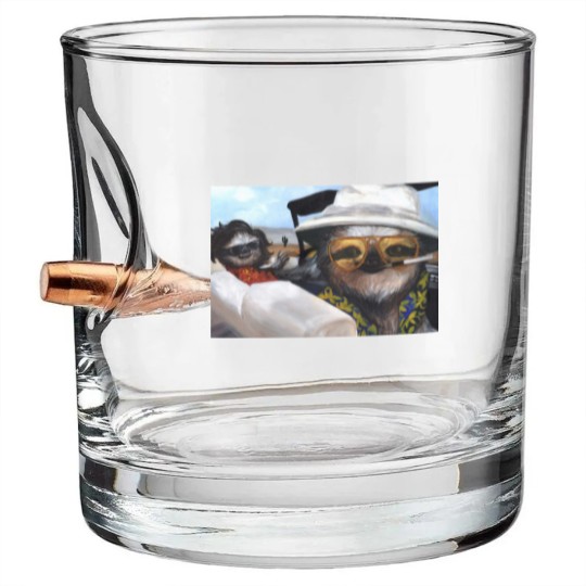 Discover Fear and Loathing in Sloth Vegas Bullet Whiskey Glasses