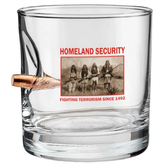Discover Homeland Security Bullet Whiskey Glasses