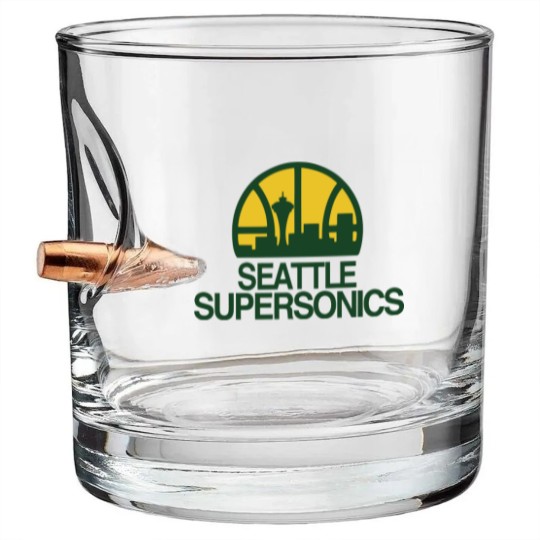 Discover Supersonics Seattle Bullet Whiskey Glasses