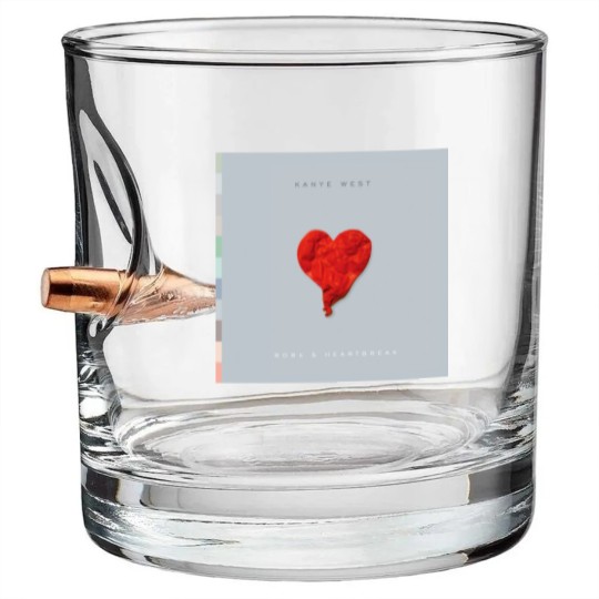 Discover Kanye West Bullet Whiskey Glasses - 808s & Heartbreak Unisex Bullet Whiskey Glasses