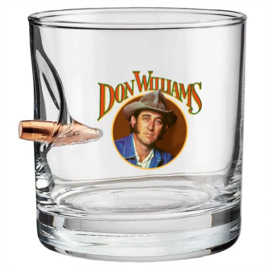 Discover Don Williams Retro Vintage Bullet Whiskey Glasses, Don Williams Bullet Whiskey Glasses