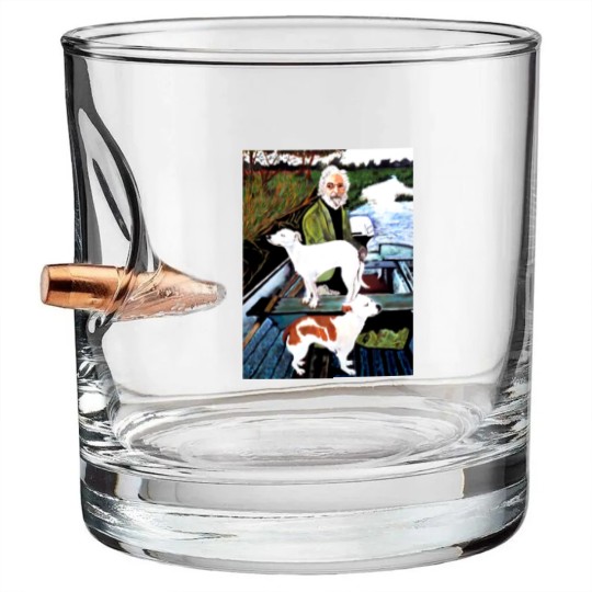 Discover Goodfellas Painting Old Man with Dog Bullet Whiskey Glasses
