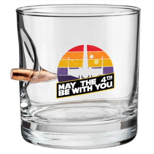 Discover May the 4th be with you, my the fourth be with you Bullet Whiskey Glasses