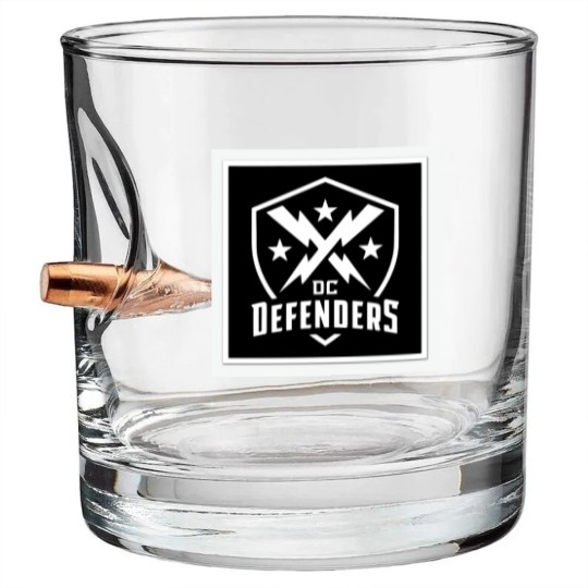 Discover dc defenders black dark Bullet Whiskey Glasses