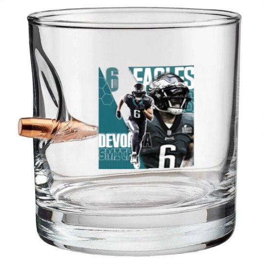 Discover DeVonta Smith Football DesignEagles Bullet Whiskey Glasses