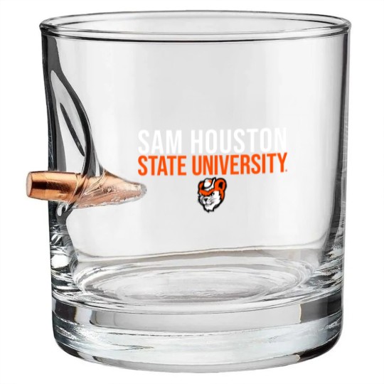 Discover sam houston state bearkats stacked pullover Bullet Whiskey Glasses
