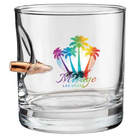 Discover Walk out Rich Mirage Vegas (1) Bullet Whiskey Glasses