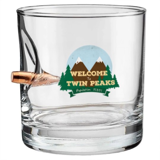 Discover Welcome To Twin Peaks Bullet Whiskey Glasses