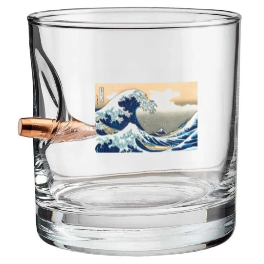 Discover Hokusai great wave Bullet Whiskey Glasses