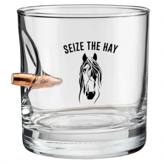 Discover Seize The Hay - Horse Girls - Bullet Whiskey Glasses