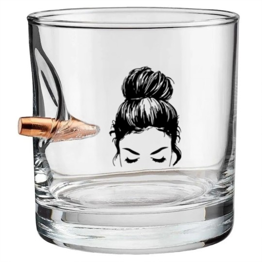 Discover Messy bun face - unisex Bullet Whiskey Glasses | Mom Bullet Whiskey Glasses | messy bun Bullet Whiskey Glasses