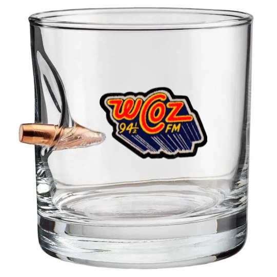 Discover Defunct WCOZ Radio Bullet Whiskey Glasses