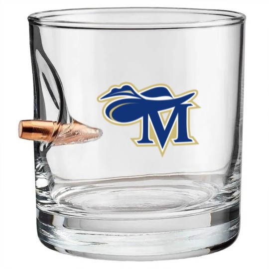 Discover Montreat College Cavaliers Logo Bullet Whiskey Glasses
