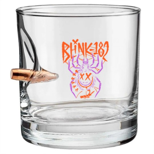 Discover Halloween Blink spider 182 Bullet Whiskey Glasses