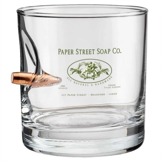 Discover Fight Club - Paper Street Soap Company Bullet Whiskey Glasses