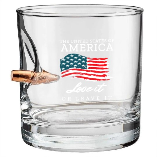 Discover The United States Of America Love It Or Leave It Bullet Whiskey Glasses
