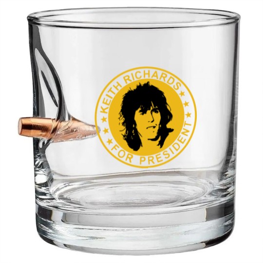 Discover Keith Richards For President Bullet Whiskey Glasses Keith Richards Bullet Whiskey Glasses
