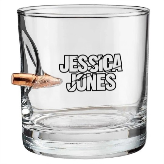 Discover Jessica Jones Logo Bullet Whiskey Glasses