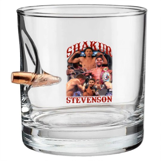 Discover Shakur Stevenson Snow Wash Bullet Whiskey Glasses
