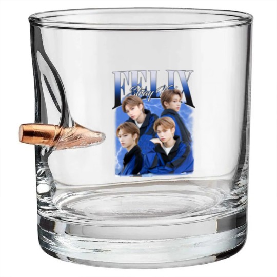 Discover Vintage Stray Kids Felix Lee Bullet Whiskey Glasses