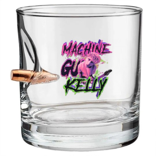 Discover MGK Bullet Whiskey Glasses, MGK Merch Bullet Whiskey Glasses, Machine Gunn Kelly Fan gift, Rap Bullet Whiskey Glasses,